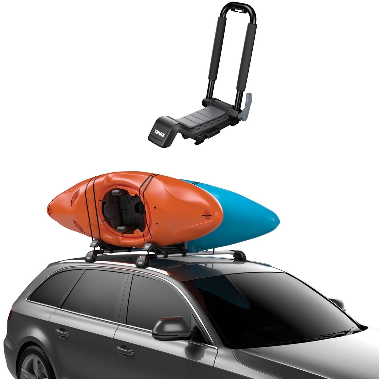 Suporte Teto Thule Hull a Port XT para até 2 Caiaques