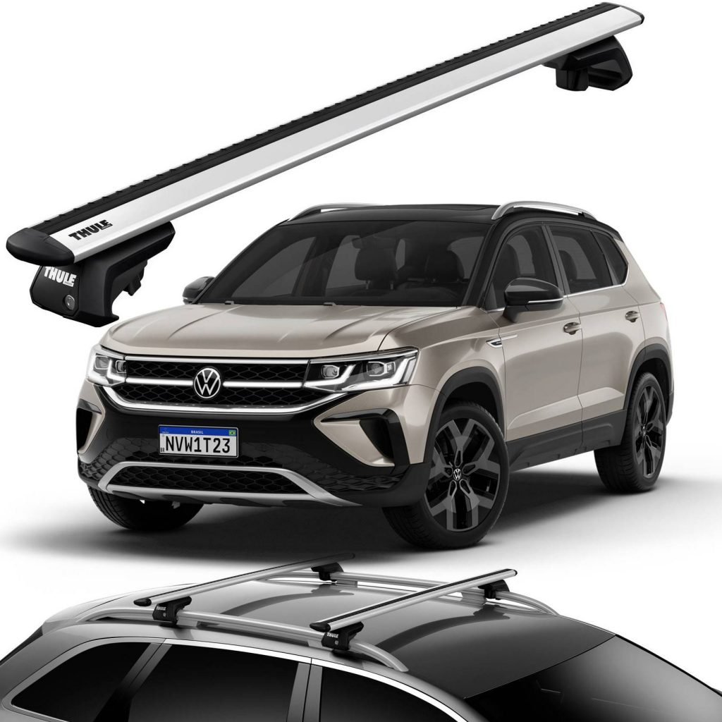 Rack De Teto Tiguan Allspace 2019 Thule WingBar Prata