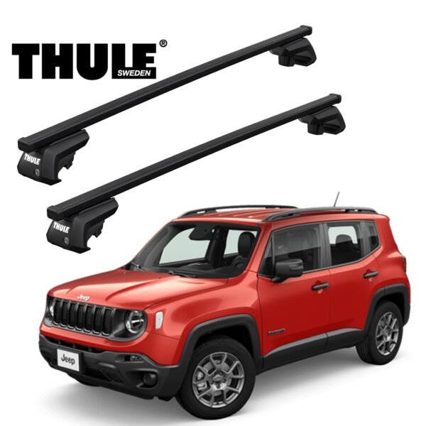 Rack de Teto Thule SquareBar Para Jeep Renegade 2016>