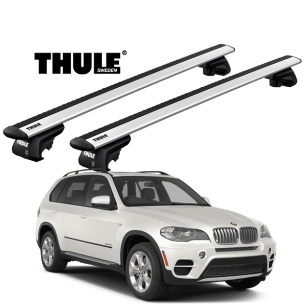 Rack de Teto BMW X5 SUV 00-07 Thule WingBar Prata