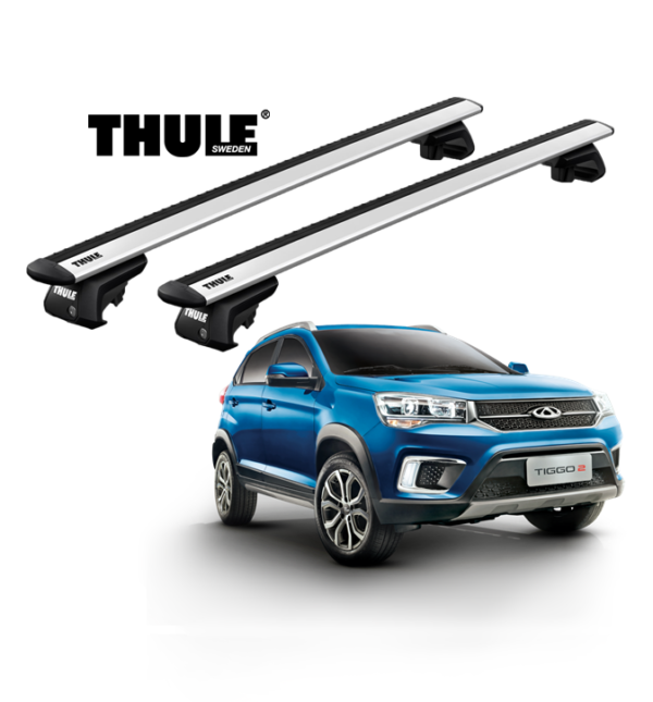 Rack de Teto Chery Tiggo 2 - 2019 Thule WingBar Prata