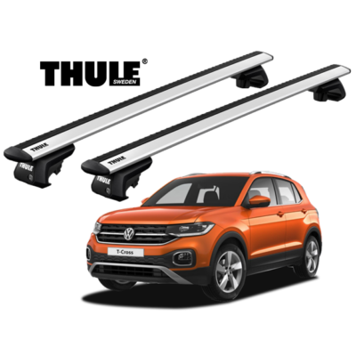 Rack de Teto T Cross 2019 Thule WingBar Prata