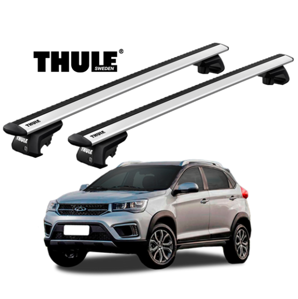 Rack de Teto Chery Tiggo 2 2018 - Thule WingBar Prata