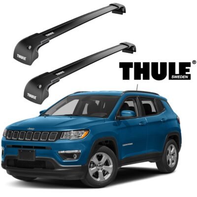 Rack de Teto Thule para Jeep Compass 2017, 2018, 2019 Black