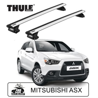 Thule Evo WingBar Evo Flush Rail 7106 para Mitsubishi ASX SUV 2010-2020