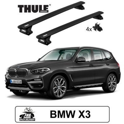 Rack Thule Evo WingBar Black Evo para BMW X3 2011-2020