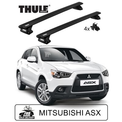 Rack Thule Evo WingBar Black Evo para Mitsubishi ASX 2010-2020