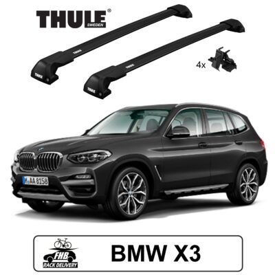 Rack Thule Edge Black Flush Rail 7206 para BMW X3 2011-2020