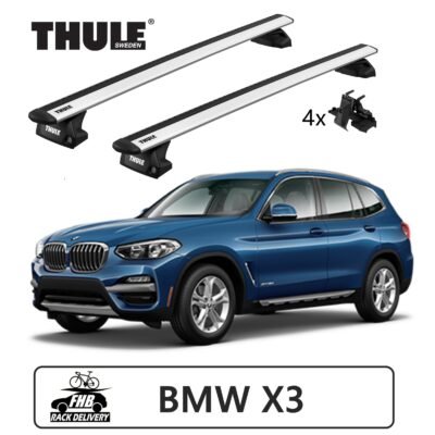 Rack Thule Evo WingBar Evo Flush Rail 7106 para BMW X3 2010-2017