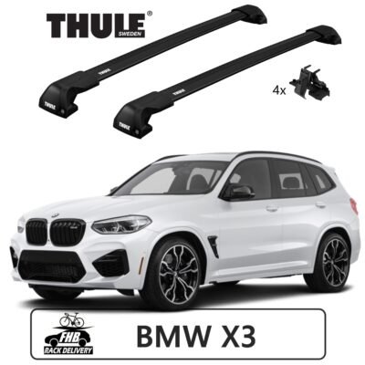 Rack Thule Edge Black Flush Rail 7206 para BMW X3 2018>
