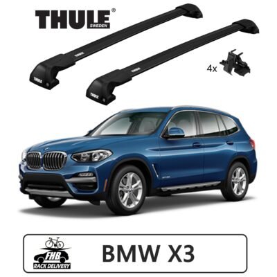 Rack Thule Edge Black Flush Rail 7206 para BMW X3 2010-2017