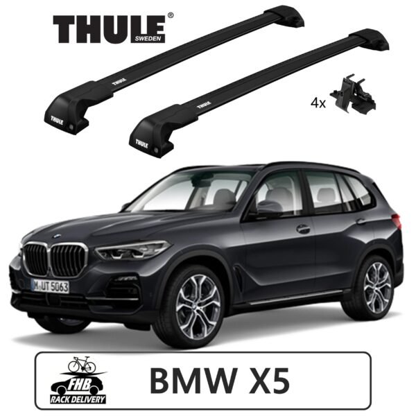 Rack Thule Edge Black Flush Rail 7206 para BMW X5 2014-2019