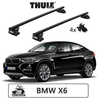 Rack Thule SquareBar Evo Flush Rail 7106 para BMW X6 SUV 2015 - 2020