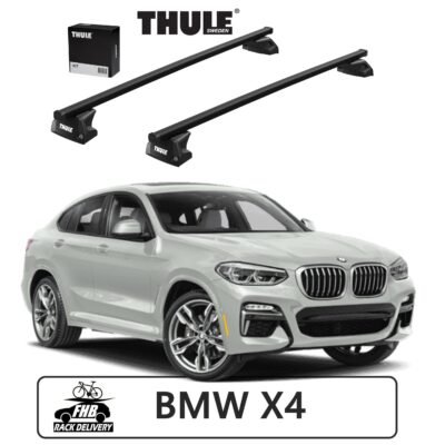 Rack Thule SquareBar Evo Flush Rail 7106 para BMW X4 2015-2019