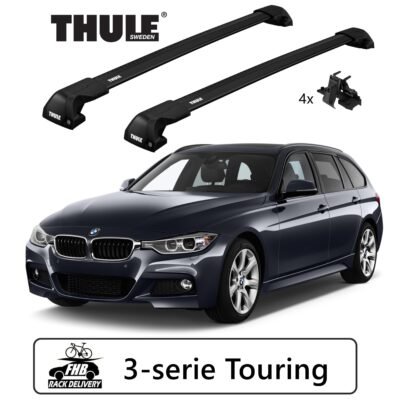 Rack Thule Edge Black Flush Rail 7206 para BMW 3-serie Touring 12-20