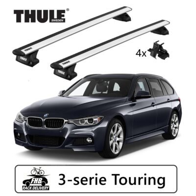 Rack Thule Evo WingBar Evo Flush Rail 7106 para BMW 3-serie Touring 12-20