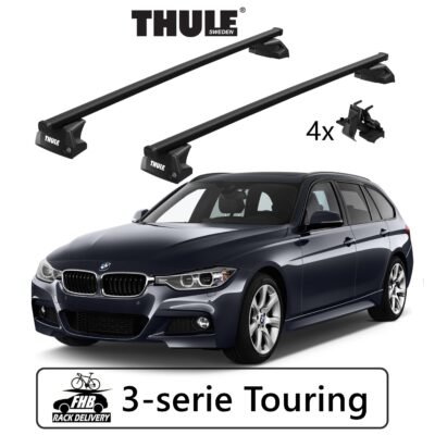 Rack Thule SquareBar Evo Flush Rail 7106 para BMW 3-serie Touring 12-20