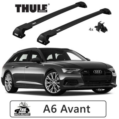Rack Thule Edge Black Flush Rail 7206 para AUDI A6 Avant 05-10