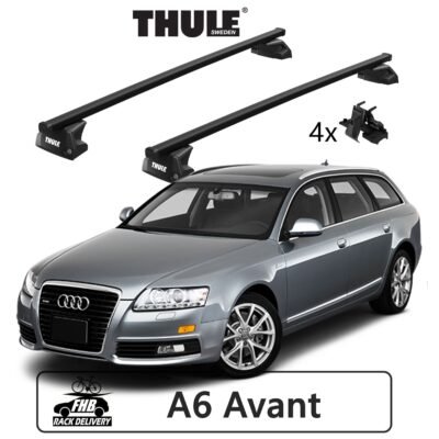 Rack Thule SquareBar Evo Flush Rail 7106 para AUDI A6 Avant 05-10