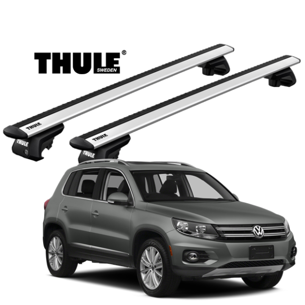 Rack de Teto Tiguan 09-17 Thule WingBar Prata