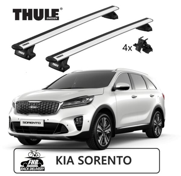 Rack Thule Evo WingBar Evo Flush Rail 7106 para Kia Sorento 2016