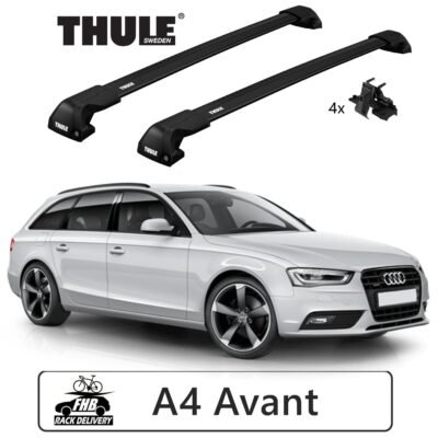 Rack Thule Edge Black Flush Rail 7206 para AUDI A4 08-15, 16-