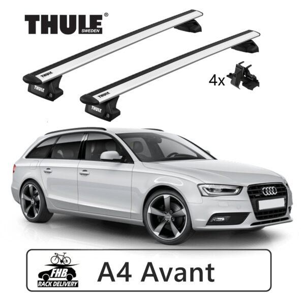 Rack Thule Evo WingBar Evo Flush Rail 7106 para AUDI A4 08-15, 16-