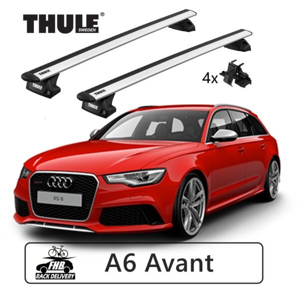 Rack Thule Evo WingBar Evo Flush Rail 7106 para AUDI A6 Avant 11-18
