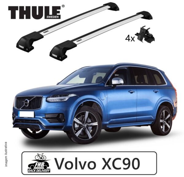 Rack Thule Edge Flush Rail 7206 para Volvo XC90 2015