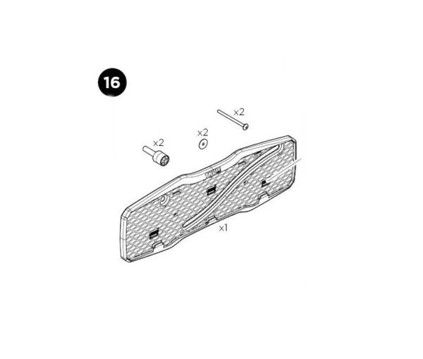 Number Plate Holder Kit Thule EasyFold XT 2 Reposição (2372)
