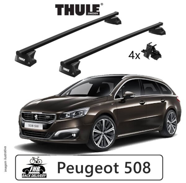 Thule SquareBar Evo Flush Rail 7106  Peugeot 508sw 2011