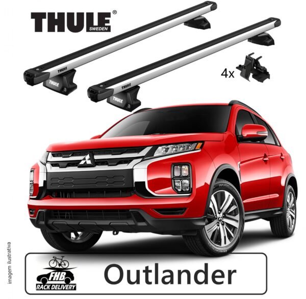Rack Thule Evo SlideBar Mitsubishi Outlander 2016-