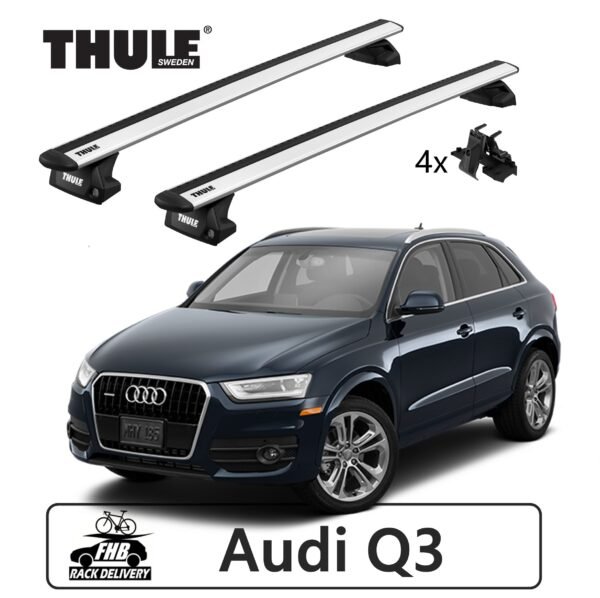 Rack Thule Evo WingBar Flush Rail 7106 para AUDI Q3 2006 a 2015