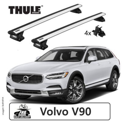 Rack Thule Evo WingBar Flush Rail 7106 para Volvo V90 2016-