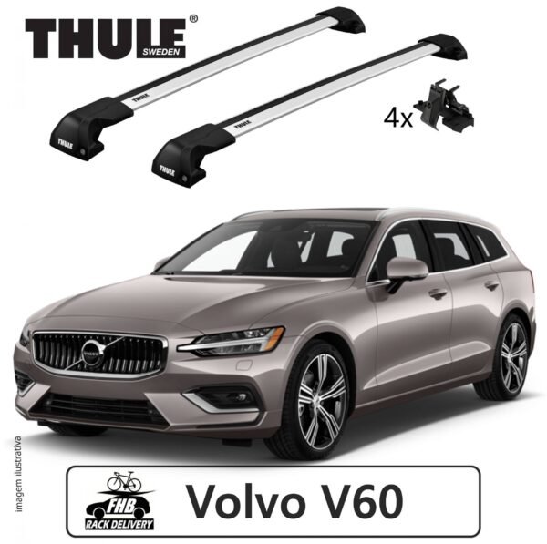 Rack Thule Edge Flush Rail 7206 para Volvo V60 2019
