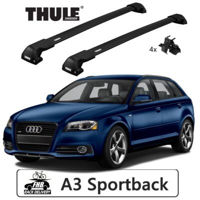 Rack Thule Edge Black Flush Rail 7206 para AUDI A3 Sportback 2013