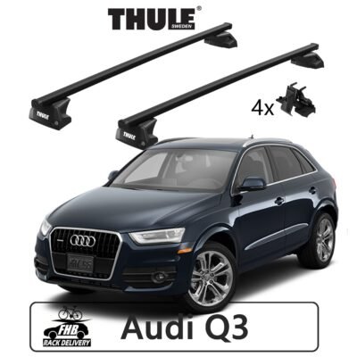 Rack Thule SquareBar Evo Flush Rail 7106 para AUDI Q3 2006 a 2015