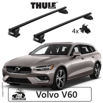 Rack Thule SquareBar Evo Flush Rail 7106 para Volvo V60 2019