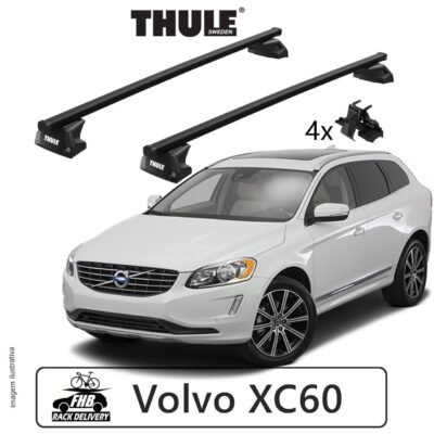 Rack Thule SquareBar Evo Flush Rail 7106 para Volvo XC60 2016