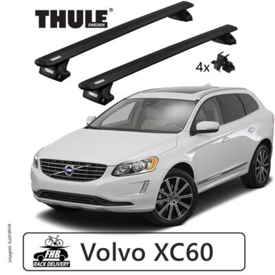Rack Thule Evo WingBar Black para Volvo XC60 2016