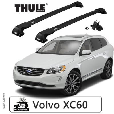 Rack Thule Edge Black Flush Rail 7206 para Volvo XC60 2016