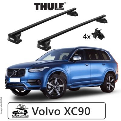 Rack Thule SquareBar Evo Flush Rail 7106 para Volvo XC90 2015