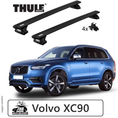 Rack Thule Evo WingBar Black para Volvo XC90 2015