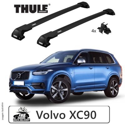 Rack Thule Edge Black Flush Rail 7206 para Volvo XC90 2015