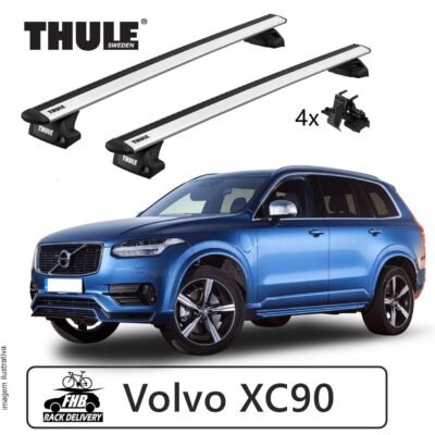 Rack Thule Evo WingBar Flush Rail 7106 para Volvo XC90 2015