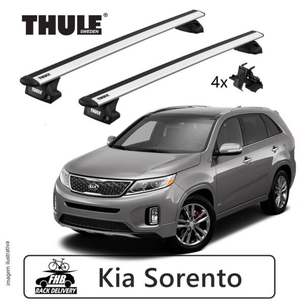 Thule Evo WingBar Evo Flush Rail 7106 Kia Sorento 2015-