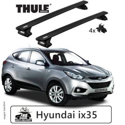 Rack Thule Evo WingBar Black Evo Hyundai ix35 10-2015