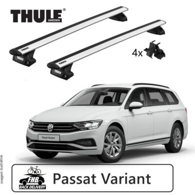 Rack Thule Evo WingBar Black Evo Volkswagen Passat Variant 2015-