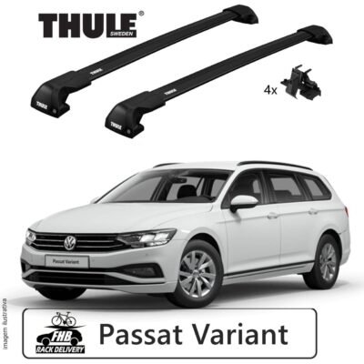 Rack Thule Edge Black Flush Rail 7206 Volkswagen Passat Variant 2015-