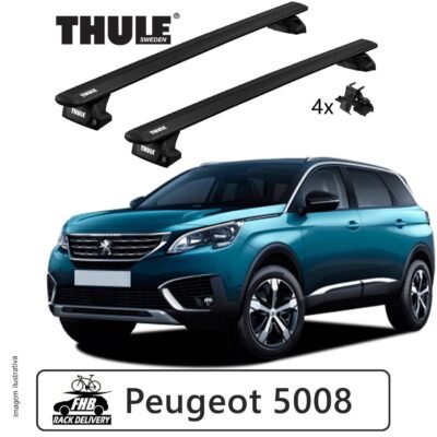Rack Thule Evo WingBar Black Evo Peugeot 5008 2017